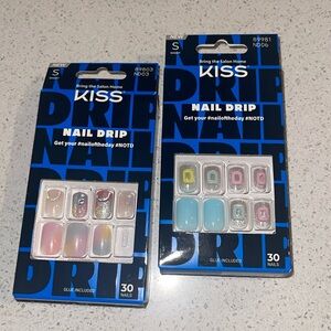 SHORT KISS NAIL DRIP  nails ; glue included